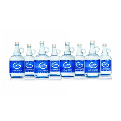 8 (Eight) 1 Litre Bottles of Grander Blue Water